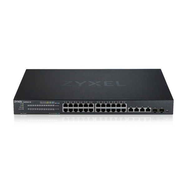 Zyxel XMG1930-30 Managed L3 2.5G Ethernet (100/1000/2500) Zwart (XMG1930-30-ZZ0101F) Zyxel XMG1930-30 Managed L3 2.5G Ethernet (100/1000/2500) Zwart (XMG1930-30-ZZ0101F)