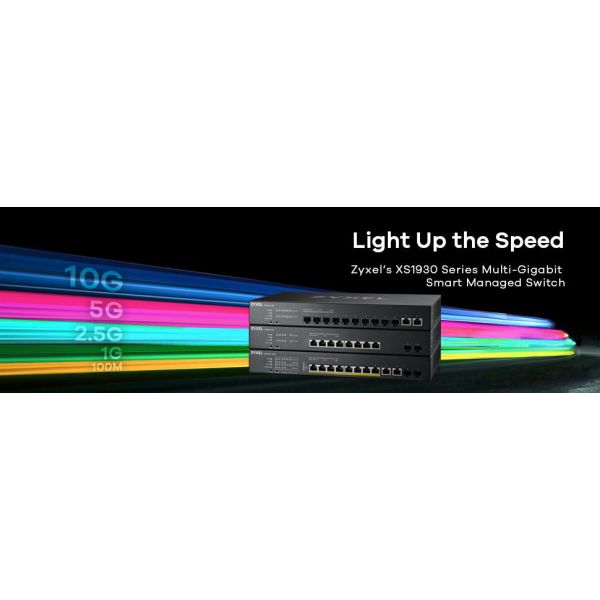 Zyxel XS1930-10-ZZ0101F netwerk-switch Managed L3 10G Ethernet (100/1000/10000) Zwart (XS1930-10-ZZ0101F)