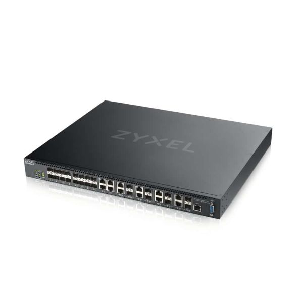 Zyxel XS3800-28 Managed L2+ 10G Ethernet (100/1000/10000) Zwart (XS3800-28-ZZ0101F)