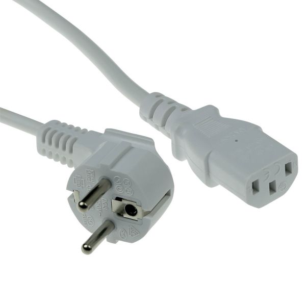 ACT AK5235 electriciteitssnoer Wit 1,5 m CEE7/7 IEC C13 (AK5235)