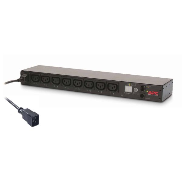 APC Rack PDU AP7921B, Switched, 0U/1U, 16A, 230V,(8x) C13, C20 stekker (AP7921B-RED)