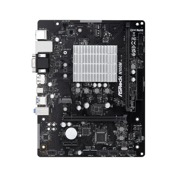 Asrock N100M NA (geïntegreerde CPU) micro ATX (90-MXBK80-A0UAYZ) Asrock N100M NA (geïntegreerde CPU) micro ATX (90-MXBK80-A0UAYZ)