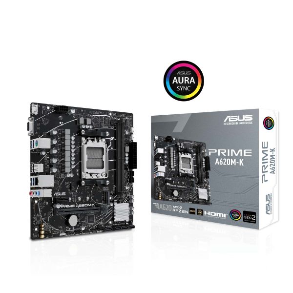 ASUS PRIME A620M-K AMD A620 Socket AM5 micro ATX (90MB1F40-M0EAY0)