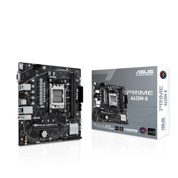 ASUS PRIME A620M-K AMD A620 Socket AM5 micro ATX (90MB1F40-M0EAY0)