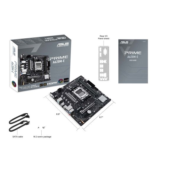 ASUS PRIME A620M-E-CSM AMD A620 Socket AM5 micro ATX (90MB1F50-M0EAYC)