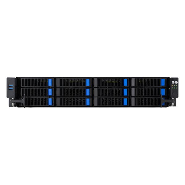 ASUS RS720-E11-RS12U Intel C741 Rack (2U) Zwart, Staal (90SF01Z1-M00180)