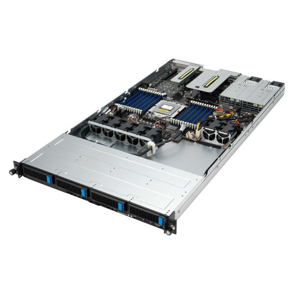 ASUS RS500A-E12-RS4U Socket SP5 Rack (1U) Zwart, Zilver (90SF02J1-M000R0)