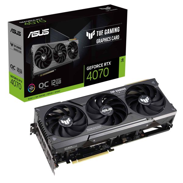 ASUS TUF Gaming TUF-RTX4070-O12G-GAMING NVIDIA GeForce RTX 4070 12 GB GDDR6X (90YV0IZ0-M0NA00)