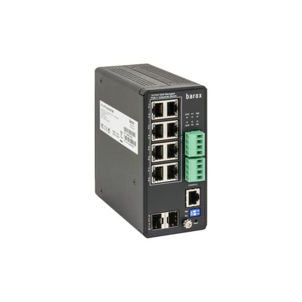 Barox Hutschienen-Switch met 1/10GBit/s dynamische Routing (RY-LPITE-442XGME)