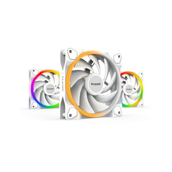 be quiet! Light Wings White | 120mm PWM high-speed Triple-Pack Computer behuizing Ventilator 12 cm Wit 3 stuk(s) (BL101)