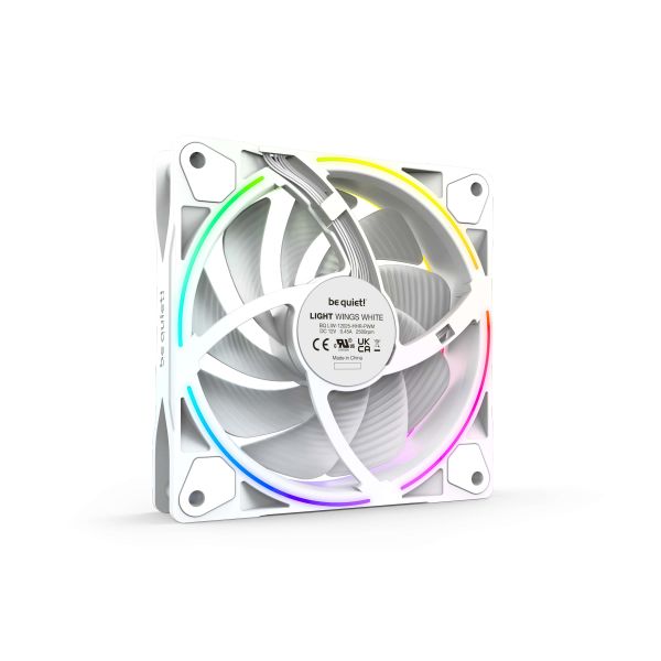 be quiet! Light Wings White | 120mm PWM high-speed Triple-Pack Computer behuizing Ventilator 12 cm Wit 3 stuk(s) (BL101)