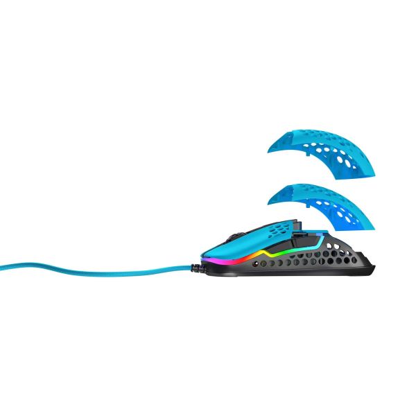 Xtrfy M42 muis Ambidextrous USB Type-A Optisch 16000 DPI (M42-RGB-BLUE)