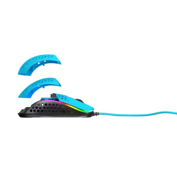 Xtrfy M42 muis Ambidextrous USB Type-A Optisch 16000 DPI (M42-RGB-BLUE)