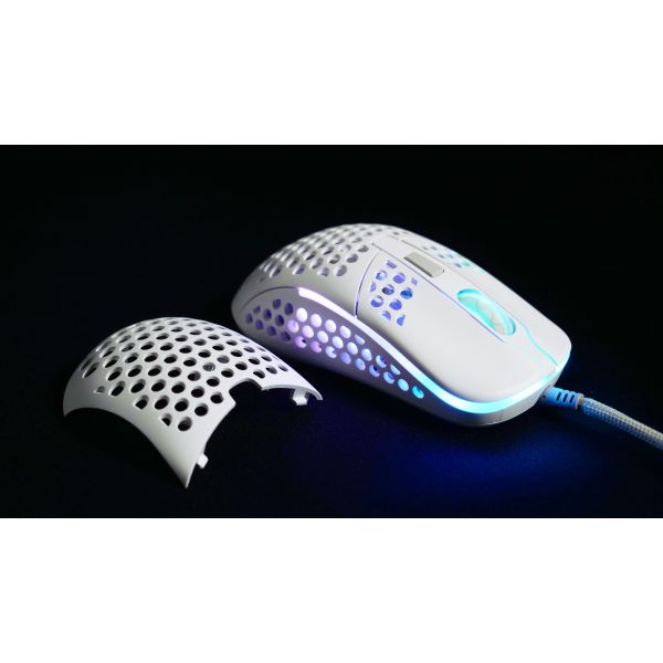 Xtrfy M42 muis Ambidextrous USB Type-A Optisch 16000 DPI (M42-RGB-WHITE)