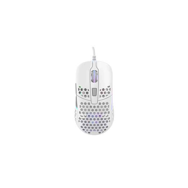 Xtrfy M42 muis Ambidextrous USB Type-A Optisch 16000 DPI (M42-RGB-WHITE)