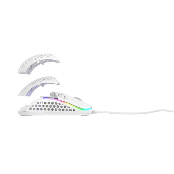 Xtrfy M42 muis Ambidextrous USB Type-A Optisch 16000 DPI (M42-RGB-WHITE)