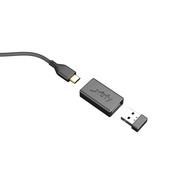 Xtrfy M42 RGB muis Ambidextrous RF Wireless + USB Type-C Optisch 19000 DPI (M42W-RGB-BLACK)