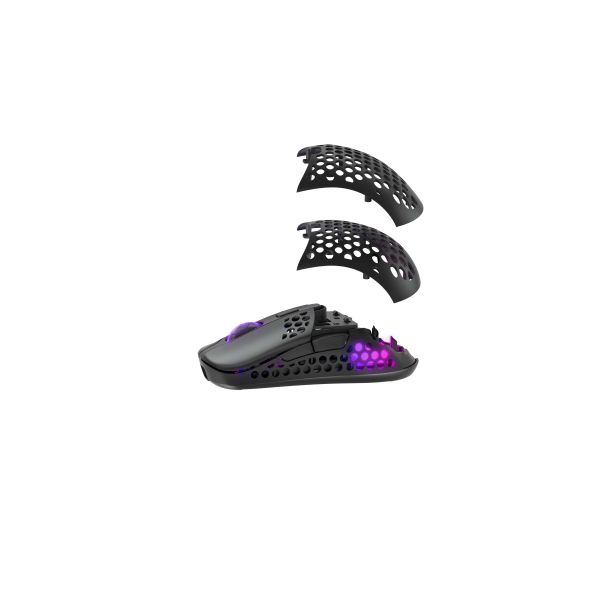 Xtrfy M42 RGB muis Ambidextrous RF Wireless + USB Type-C Optisch 19000 DPI (M42W-RGB-BLACK)