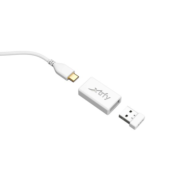 Xtrfy M42 RGB muis Ambidextrous RF Wireless + USB Type-C Optisch 19000 DPI (M42W-RGB-WHITE)