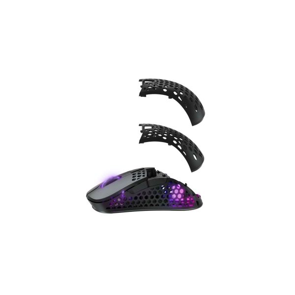 Xtrfy M4 RGB muis Rechtshandig RF Wireless + USB Type-C Optisch 19000 DPI (M4W-RGB-BLACK)
