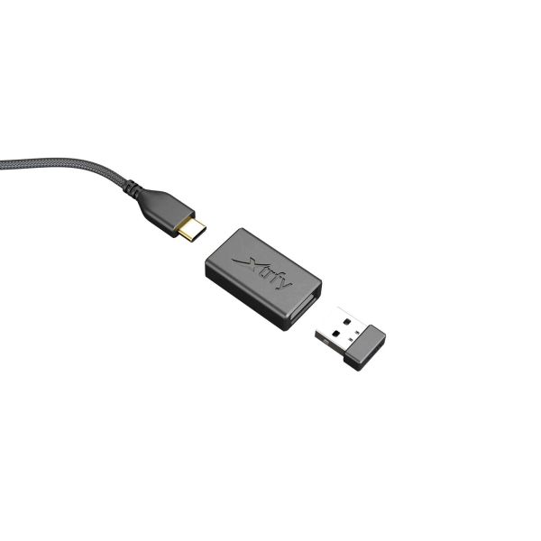Xtrfy M8 muis Ambidextrous RF Wireless + USB Type-C Optisch 26000 DPI (M8W-BLACK)