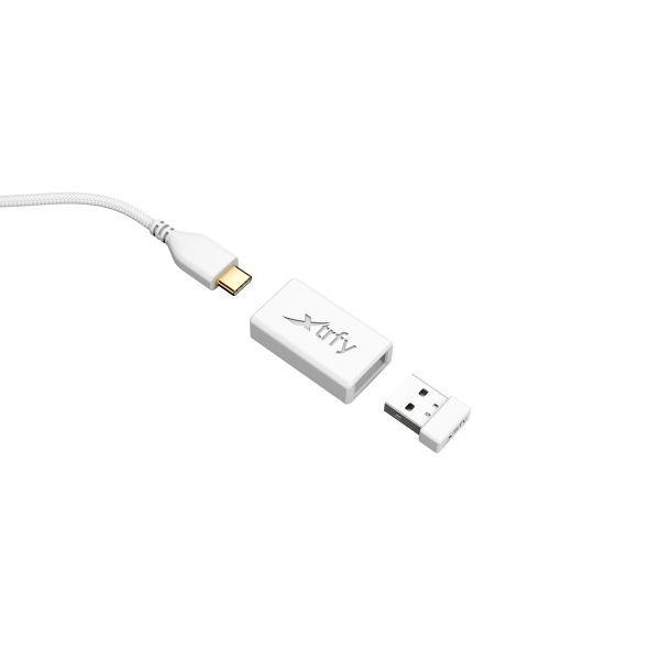 Xtrfy M8 muis Rechtshandig RF Draadloos Optisch 26000 DPI (M8W-WHITE)