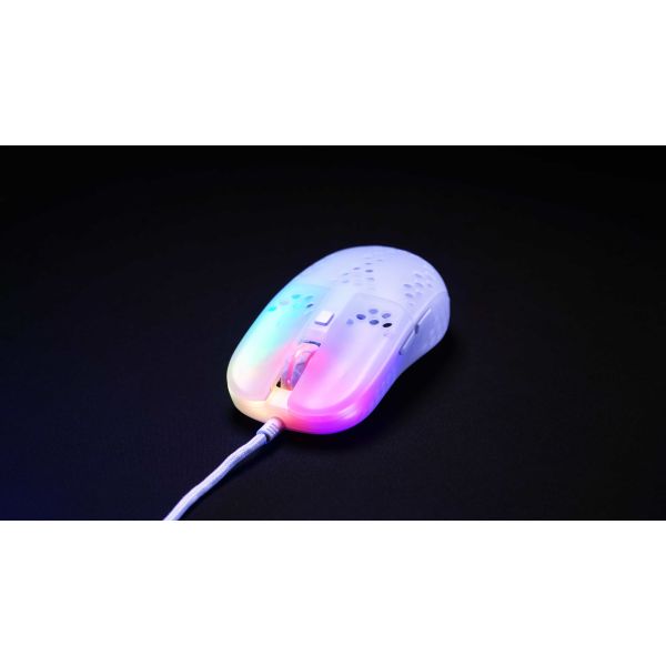 Xtrfy MZ1 muis Ambidextrous USB Type-A Optisch 16000 DPI (MZ1-RGB-WHITE-TP)