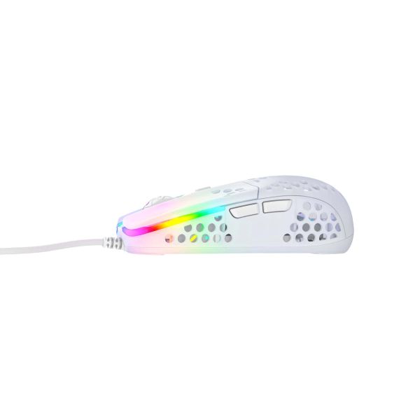 Xtrfy MZ1 muis Ambidextrous USB Type-A Optisch 16000 DPI (MZ1-RGB-WHITE-TP)