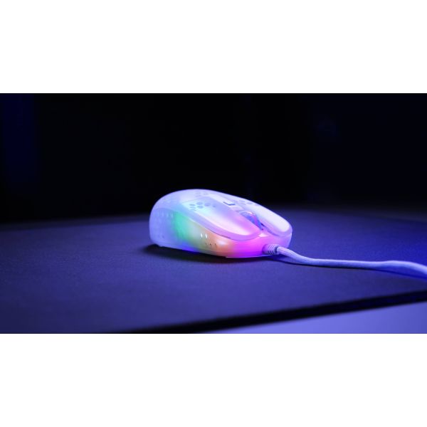Xtrfy MZ1 muis Ambidextrous USB Type-A Optisch 16000 DPI (MZ1-RGB-WHITE-TP)