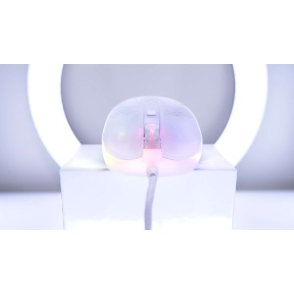 Xtrfy MZ1 muis Ambidextrous USB Type-A Optisch 16000 DPI (MZ1-RGB-WHITE-TP)