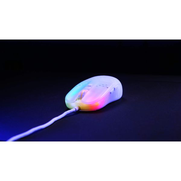 Xtrfy MZ1 muis Ambidextrous USB Type-A Optisch 16000 DPI (MZ1-RGB-WHITE-TP)