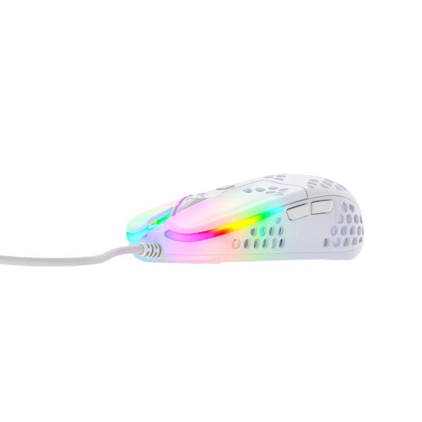 Xtrfy MZ1 muis Ambidextrous USB Type-A Optisch 16000 DPI (MZ1-RGB-WHITE-TP)
