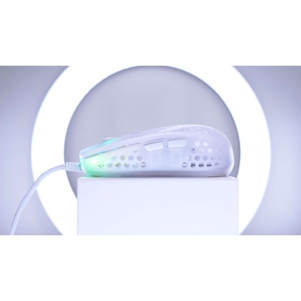Xtrfy MZ1 muis Ambidextrous USB Type-A Optisch 16000 DPI (MZ1-RGB-WHITE-TP)