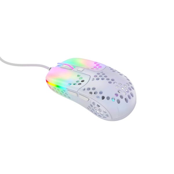 Xtrfy MZ1 muis Ambidextrous USB Type-A Optisch 16000 DPI (MZ1-RGB-WHITE-TP)