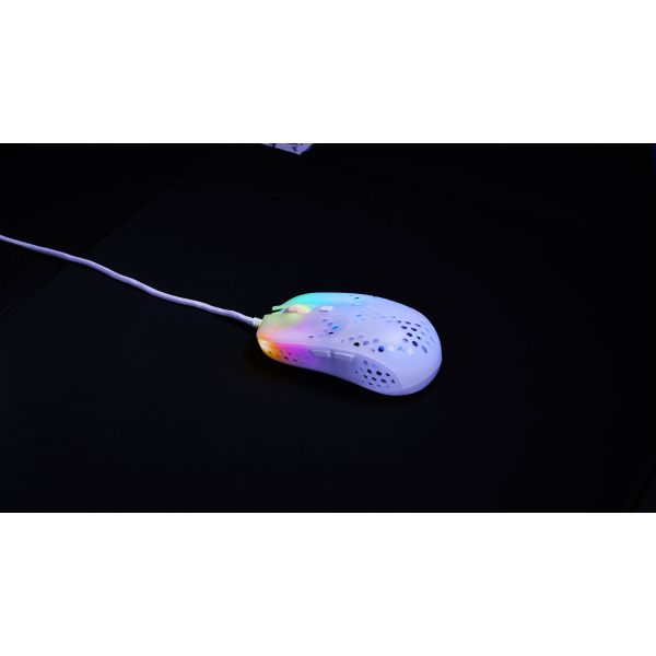 Xtrfy MZ1 muis Ambidextrous USB Type-A Optisch 16000 DPI (MZ1-RGB-WHITE-TP)