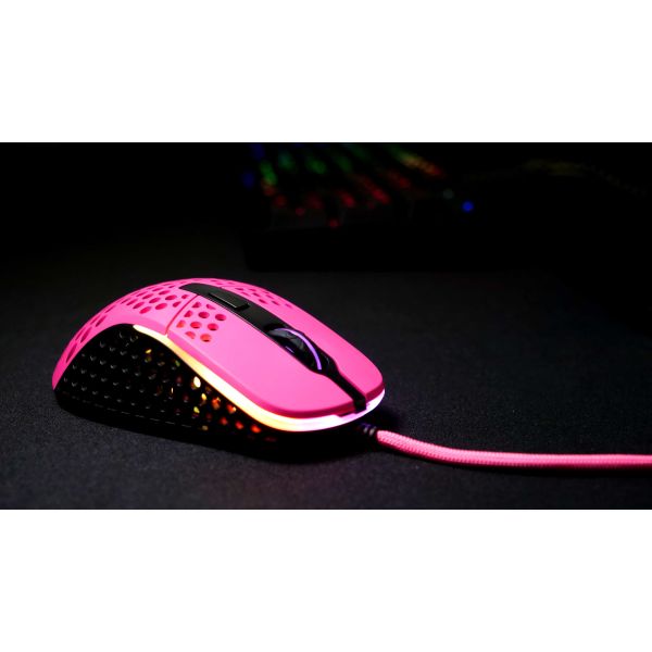 Xtrfy M4 RGB muis Rechtshandig USB Type-A Optisch 16000 DPI (XG-M4-RGB-PINK)