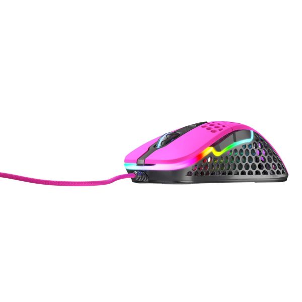 Xtrfy M4 RGB muis Rechtshandig USB Type-A Optisch 16000 DPI (XG-M4-RGB-PINK)