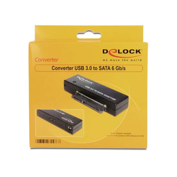 DeLOCK 62486 tussenstuk voor kabels USB3.0 SATA III Zwart (62486)