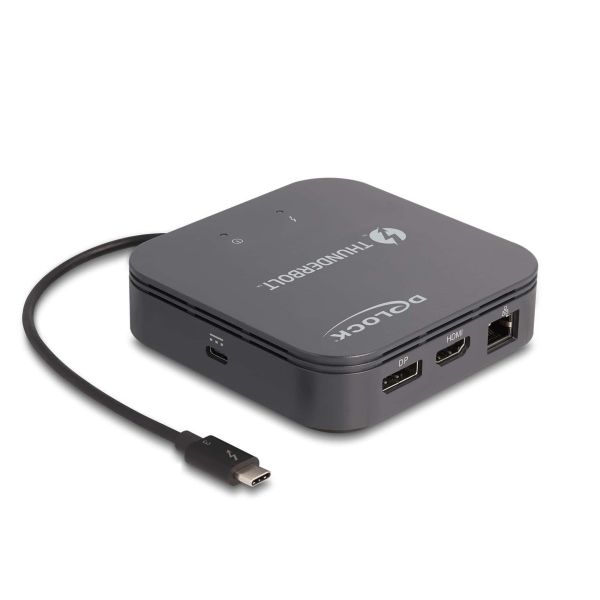 DeLOCK 87789 notebook dock & poortreplicator Bedraad Thunderbolt 3 Zwart (87789)