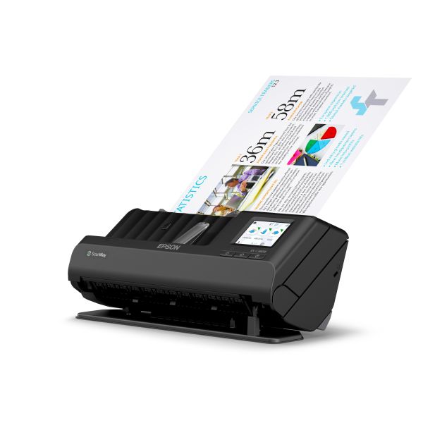 Epson ES-C380W Scanner met ADF + invoer voor losse vellen 600 x 600 DPI A4 Zwart (B11B269401)