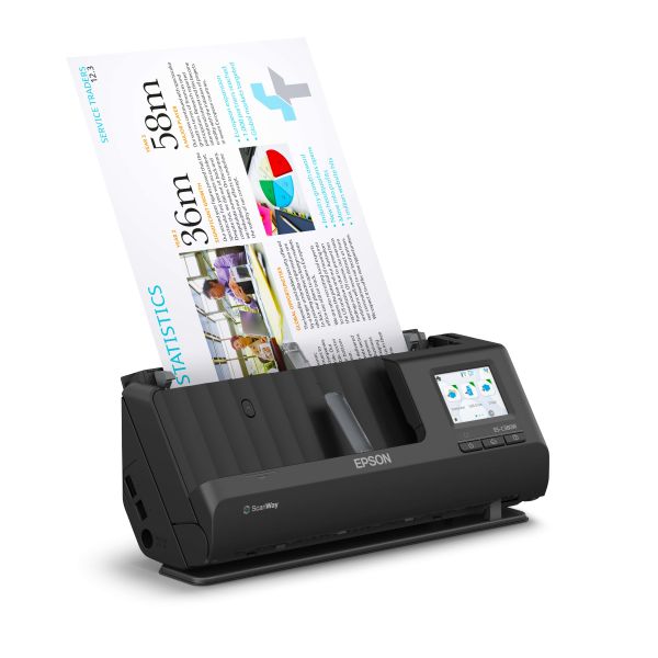 Epson ES-C380W Scanner met ADF + invoer voor losse vellen 600 x 600 DPI A4 Zwart (B11B269401)