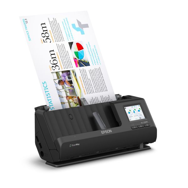 Epson ES-C380W compacte A4-documentscanner met Wi-Fi-connectiviteit en U-traject (B11B269401) Epson ES-C380W compacte A4-documentscanner met Wi-Fi-connectiviteit en U-traject