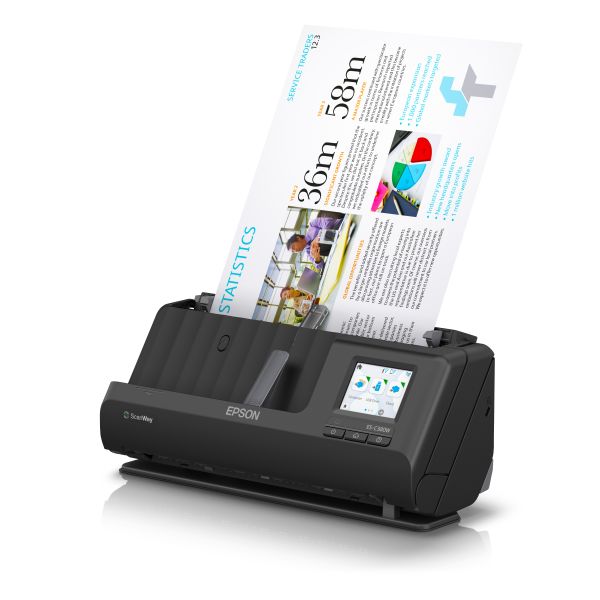 Epson ES-C380W compacte A4-documentscanner met Wi-Fi-connectiviteit en U-traject (B11B269401) Epson ES-C380W compacte A4-documentscanner met Wi-Fi-connectiviteit en U-traject