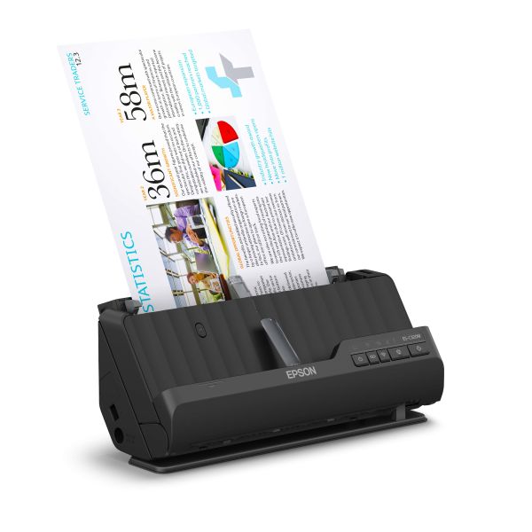 Epson ES-C320W compacte A4-documentscanner met Wi-Fi-connectiviteit en U-traject (B11B270401)