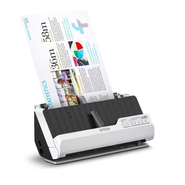 Epson DS-C490 Scanner met ADF + invoer voor losse vellen 600 x 600 DPI A4 Zwart, Wit (B11B271401)