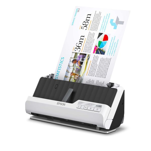 Epson DS-C490 Scanner met ADF + invoer voor losse vellen 600 x 600 DPI A4 Zwart, Wit (B11B271401)