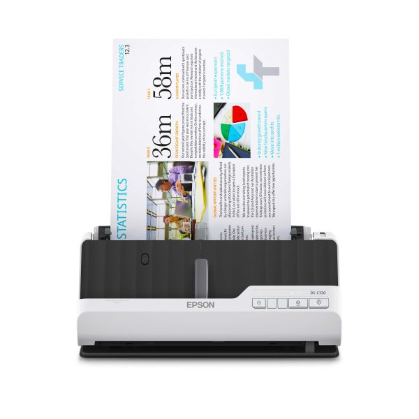 Epson DS-C330 Scanner met ADF + invoer voor losse vellen 600 x 600 DPI A4 Zwart, Wit (B11B272401)