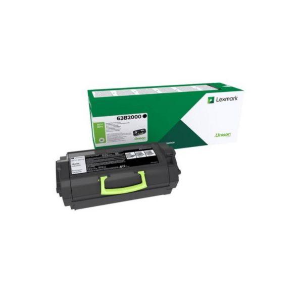 Lexmark 63B2000 tonercartridge 1 stuk(s) Origineel Zwart (63B2000) Lexmark 63B2000 tonercartridge 1 stuk(s) Origineel Zwart (63B2000)