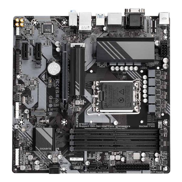 GIGABYTE B760M DS3H moederbord Intel B760 Express LGA 1700 micro ATX (B760M DS3H) GIGABYTE B760M DS3H moederbord Intel B760 Express LGA 1700 micro ATX (B760M DS3H)