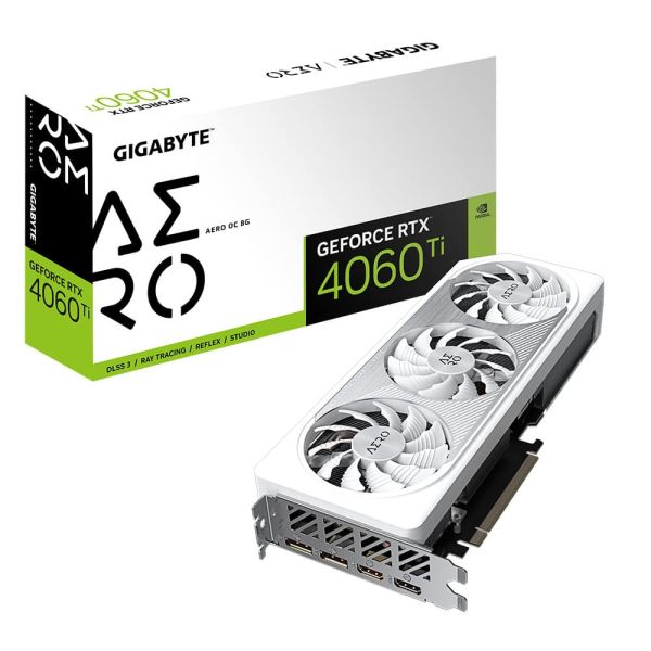 Gigabyte GeForce RTX 4060 Ti AERO OC 8G NVIDIA 8 GB GDDR6 (GV-N406TAERO OC-8GD)